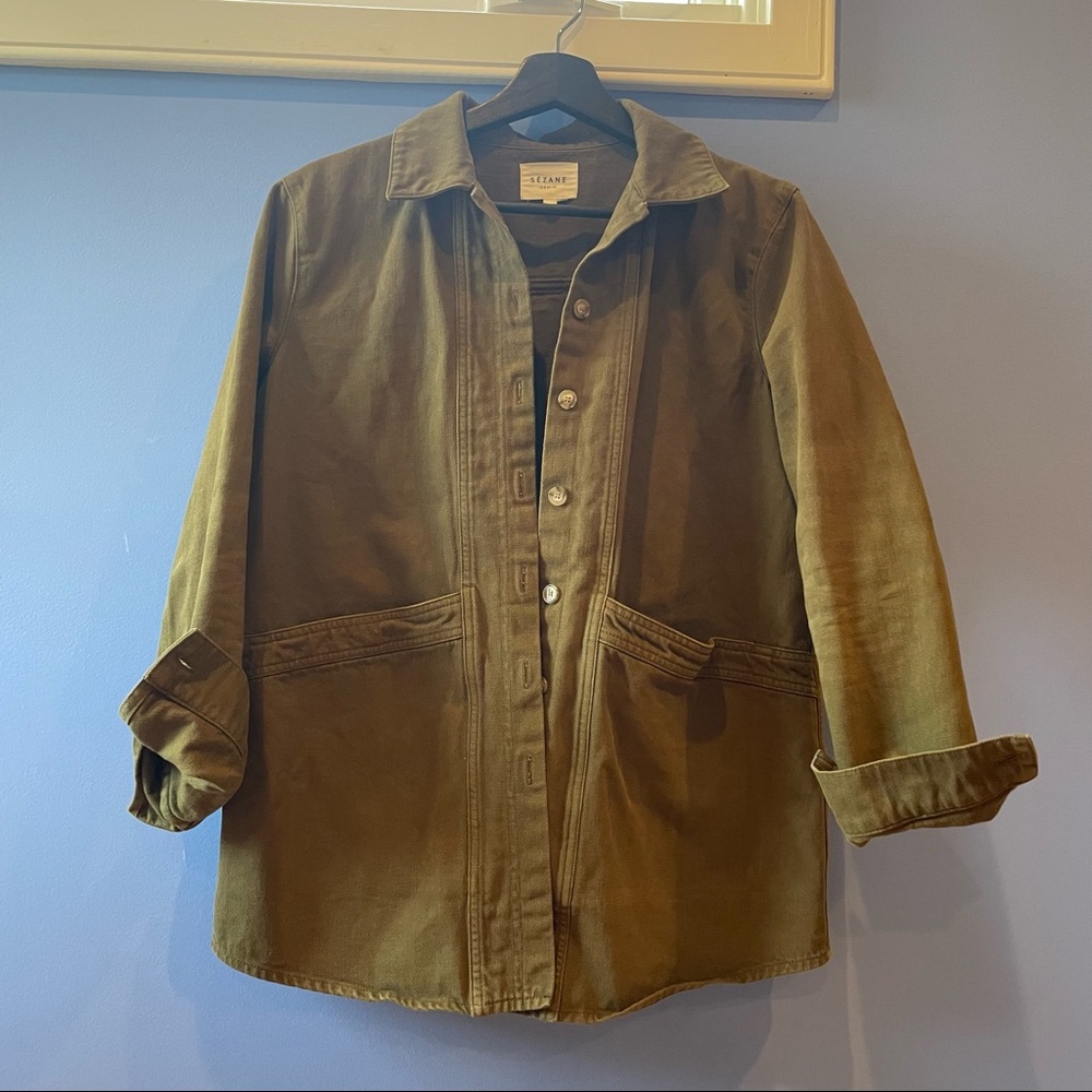 Sezane Will Jacket in Khaki- S